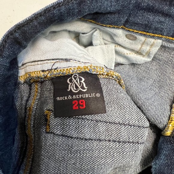 Rock & Republic Stella Straight Leg Jeans Sz 29 - Picture 2 of 7